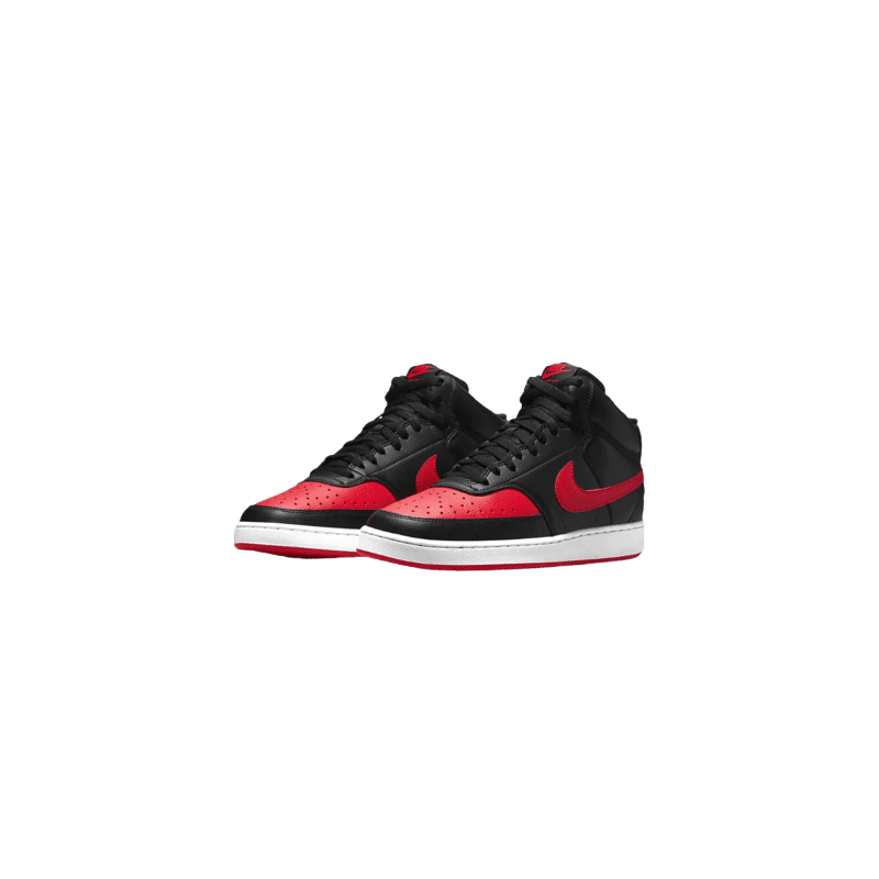 achat Chaussure Nike Homme NIKE COURT VISION MID noire/rouge profil gauche deux chaussures