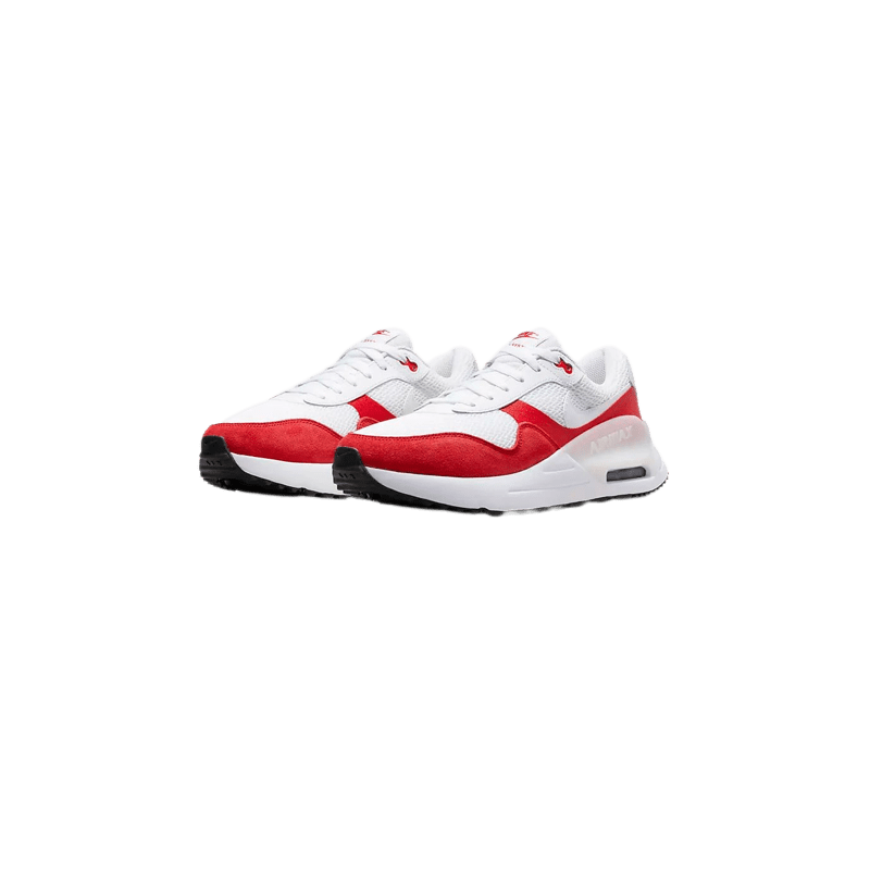 achat CHAUSSURE HOMME NIKE AIR MAX SYSTM ROUGE deux paires profil gauche