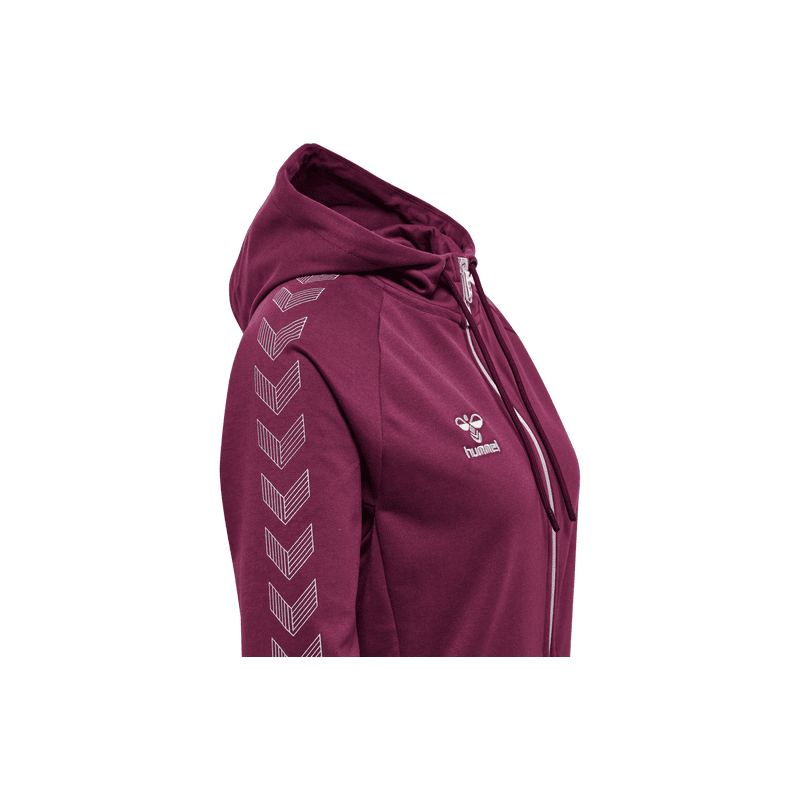 Achat vêtements sweat zippé femme Hummel MOVE GRID COT. ZIP HOODIE profile