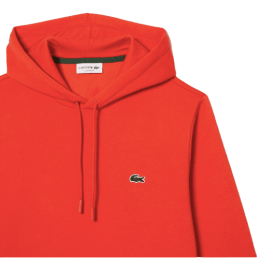 achat Sweatshirt à capuche Lacoste Homme Jogger CORE SOLID Orange logo