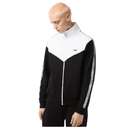 achat Sweatshirt Lacoste Homme Jogger zippé classic fit Noir porté