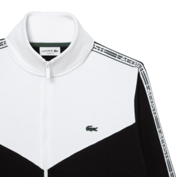 achat Sweatshirt Lacoste Homme Jogger zippé classic fit Noir logo