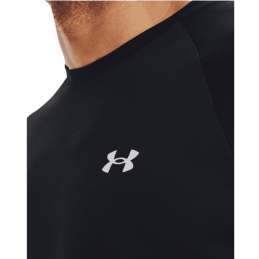 Achat T-shirt Under Armour TECH REFLECTIVE SS Homme Noir détails logo