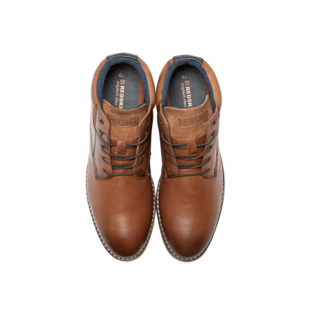 Achat Chaussures Redskins Homme ELEC Cuir Marrons dessus