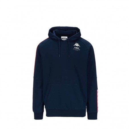 achat Sweat à capuche KAPPA Homme BWT Alpine F1 2024 Bleu marine face