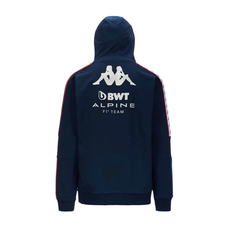 achat Sweat à capuche KAPPA Homme BWT Alpine F1 2024 Bleu marine dos