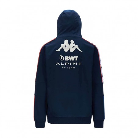 achat Sweat à capuche KAPPA Homme BWT Alpine F1 2024 Bleu marine dos