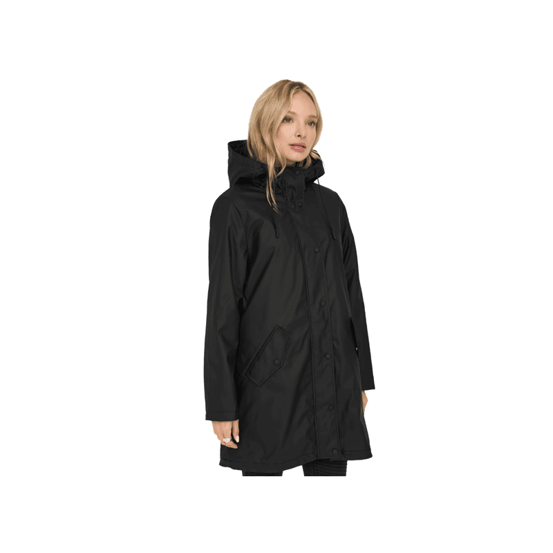 Manteau de pluie ONLY femme ONLSALLY RAINCOAT noir | Clickandsport