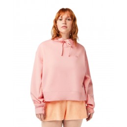 achat Sweatshirt à capuche Lacoste Femme CORE ACTIVE Jogger Rose porté