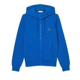 achat Sweatshirt Lacoste Homme Jogger zippé Bleu face