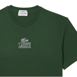 achat T-shirt LACOSTE homme REGULAR FIT vert logo