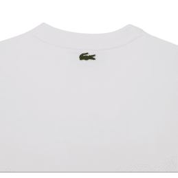 achat T-shirt LACOSTE homme RELAXED FIT blanc logo