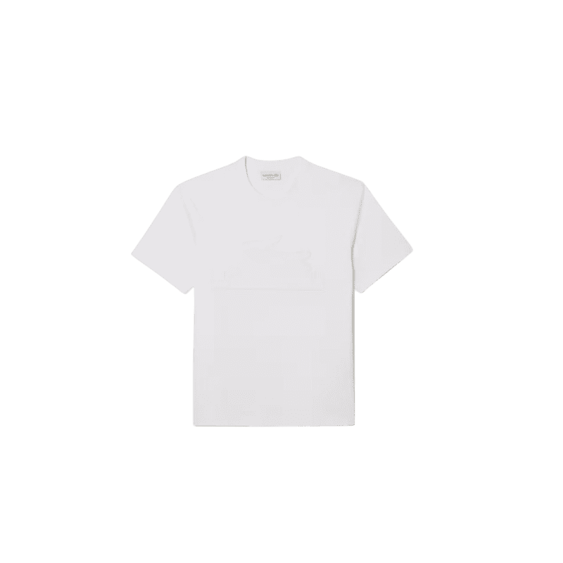 achat T-shirt LACOSTE homme RELAXED FIT blanc face