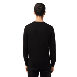 achat Pull LACOSTE homme COL ROND noir dos