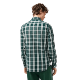 achat Chemise LACOSTE homme STRETCH vert dos