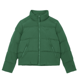 achat Manteau LACOSTE femme COLLAPSIBLE TAFETTA PADDED vert  face