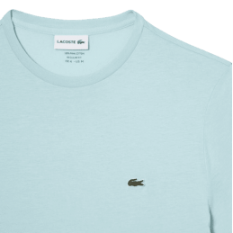 achat T-shirt LACOSTE homme PIMA bleu logo