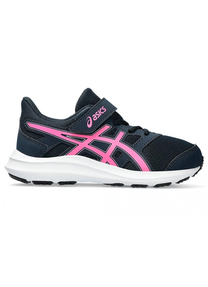 achat Chaussures de running ASICS Enfant JOLT 4 PS Bleu/Rose profil