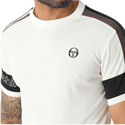 achat T-shirt SERGIO TACCHINI homme CROSS PL blanc logo