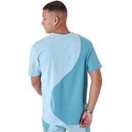 achat T-shirt bicolore Project x Paris Homme Bleu turquoise dos