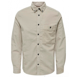 achat Surchemise Only & Sons Homme ONSNEWTERRY Beige face