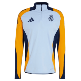 Haut Demi Zippé Adidas Homme REAL MADRID TIRO 24 Bleu