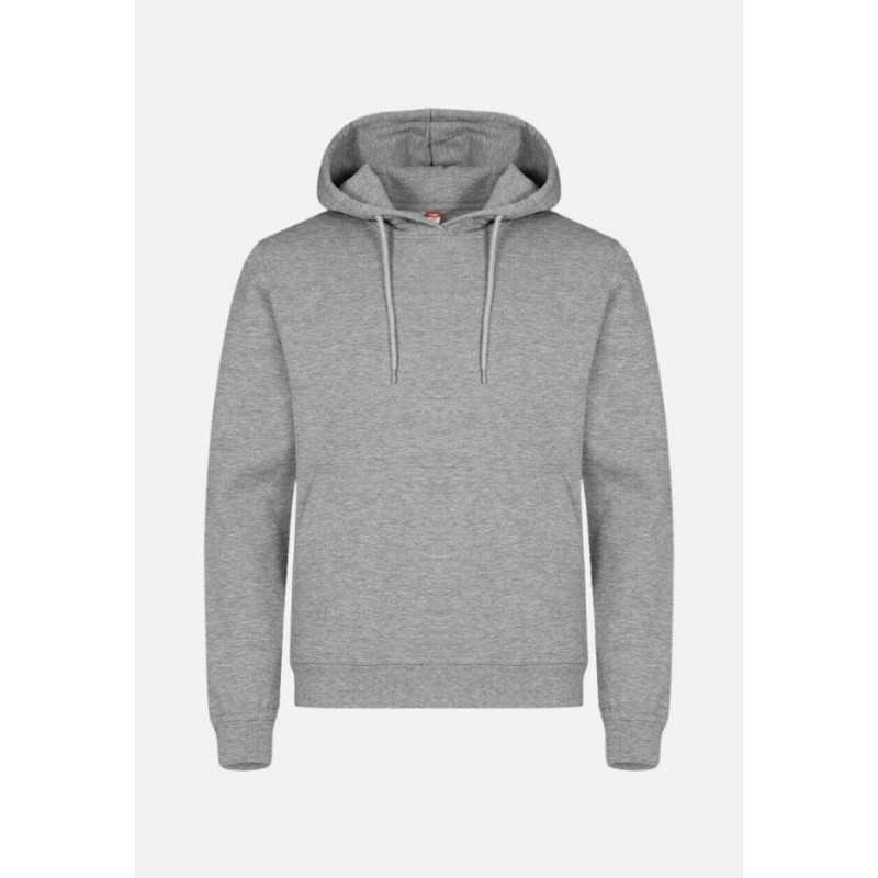 Sweat à capuche MIAMI HOODIE Clique Unisexe Gris Clair