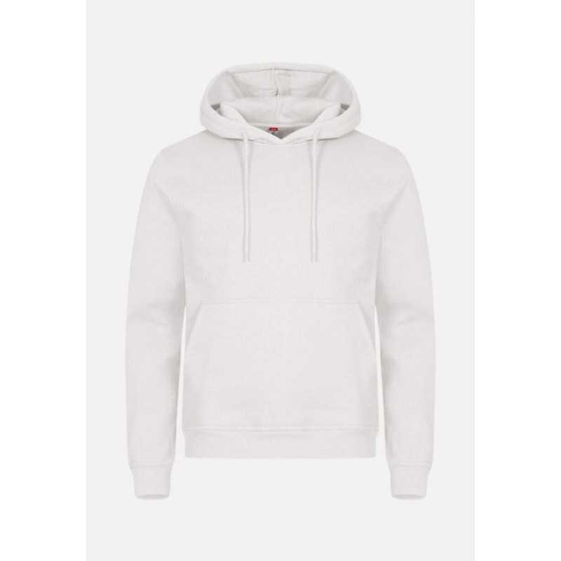 Sweat à capuche MIAMI HOODIE Clique Unisexe Blanc cassé