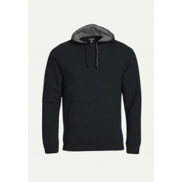 Sweat-shirt capuche Clique Homme Noir