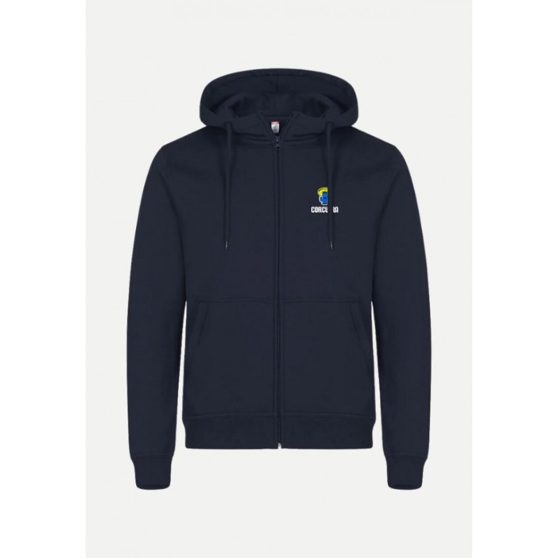 Sweat zippé CORCUERA Homme bleu marine