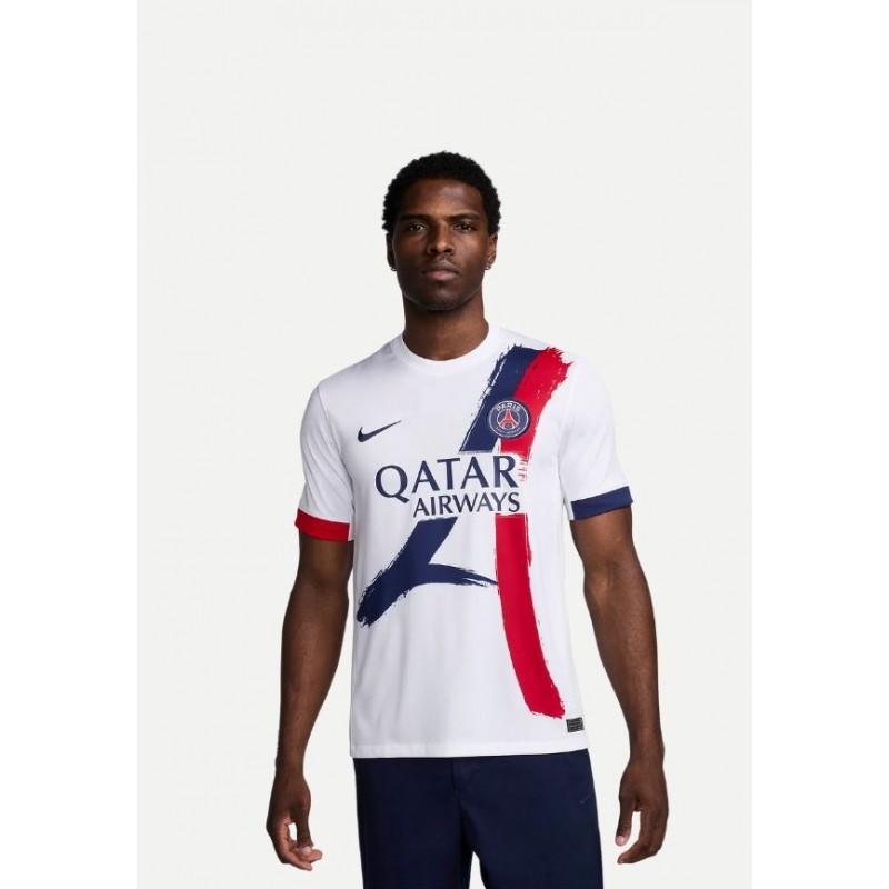 Maillot PSG Nike Homme REPLICA 2024/25 STADIUM extérieur Blanc