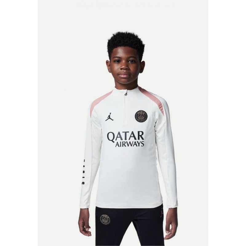 Haut d'entraînement Nike Enfant PSG STRIKE 3eme tenue Blanc