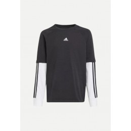 T-shirt Manches Longues Adidas Noir