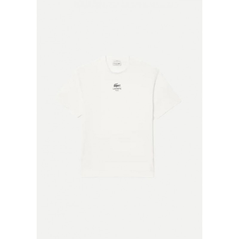 T-shirt coton imprimé signature Lacoste Homme