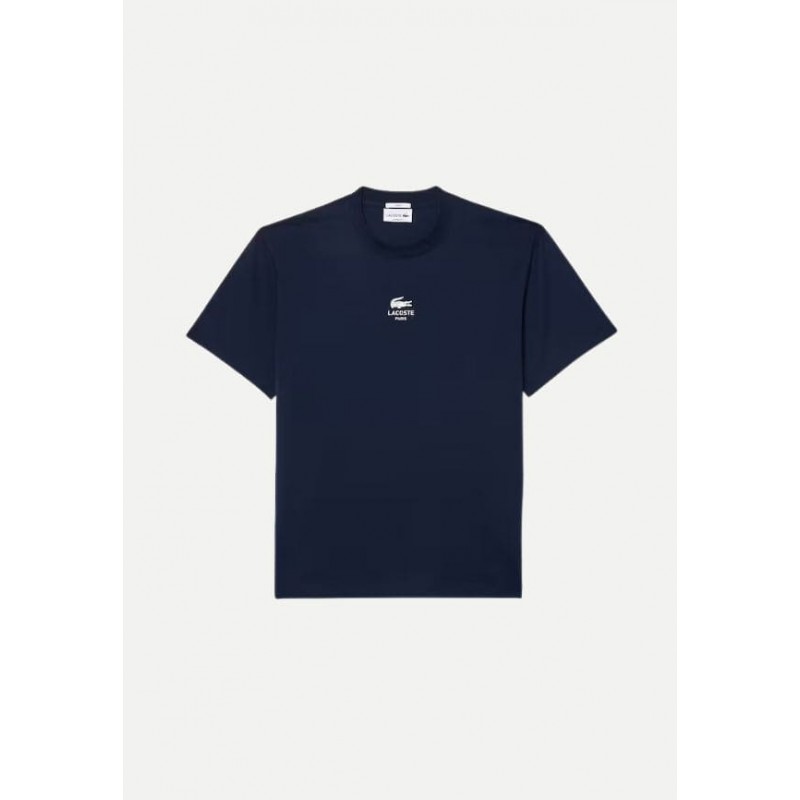 T-shirt coton imprimé signature Lacoste Homme