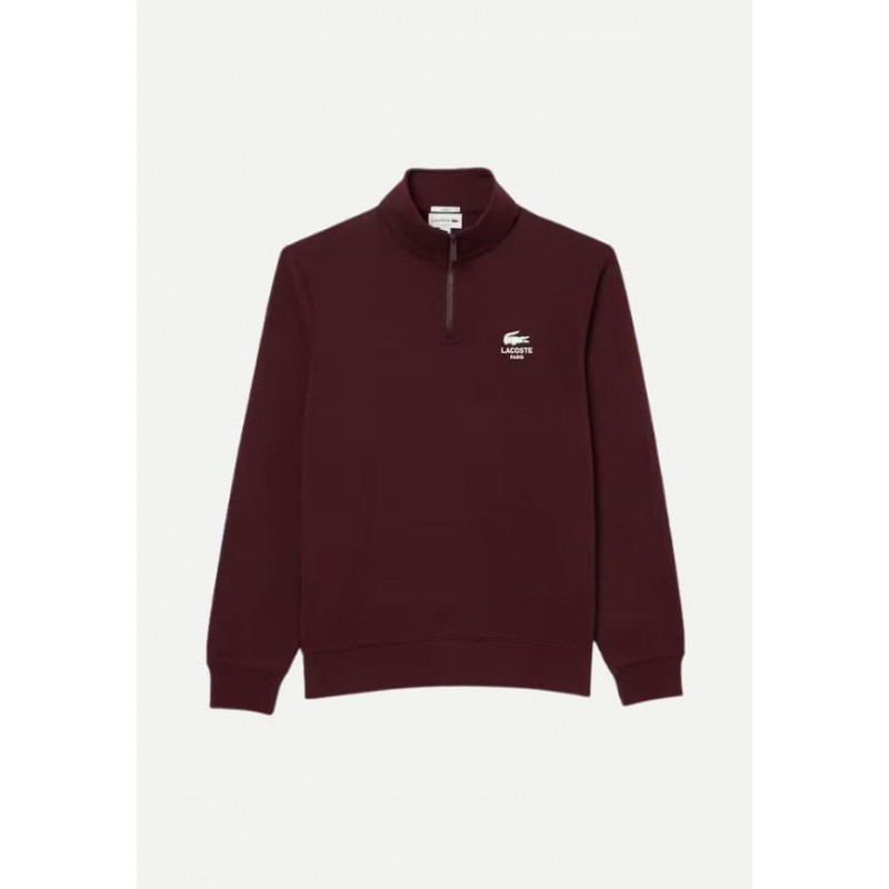 Sweatshirt col montant zippé imprimé