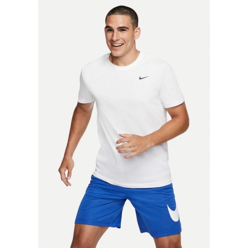 Tee-shirt de sport Nike Homme CREW SOLID Blanc