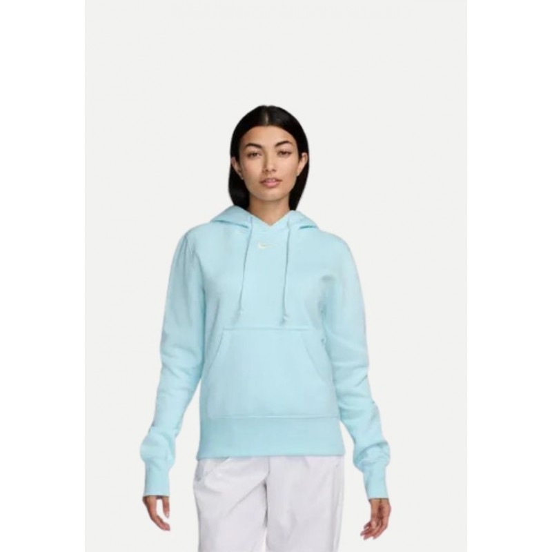 Sweat à capuche Nike Femme PHOENIX FLEECE Bleu clair