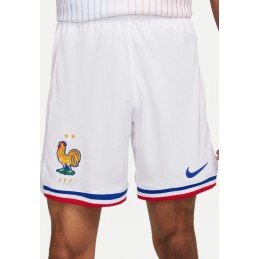 Short d'équipe de France Football FFF Nike Homme EURO 2024 Blanc