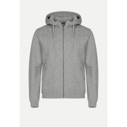 Sweat zippé Homme Gris