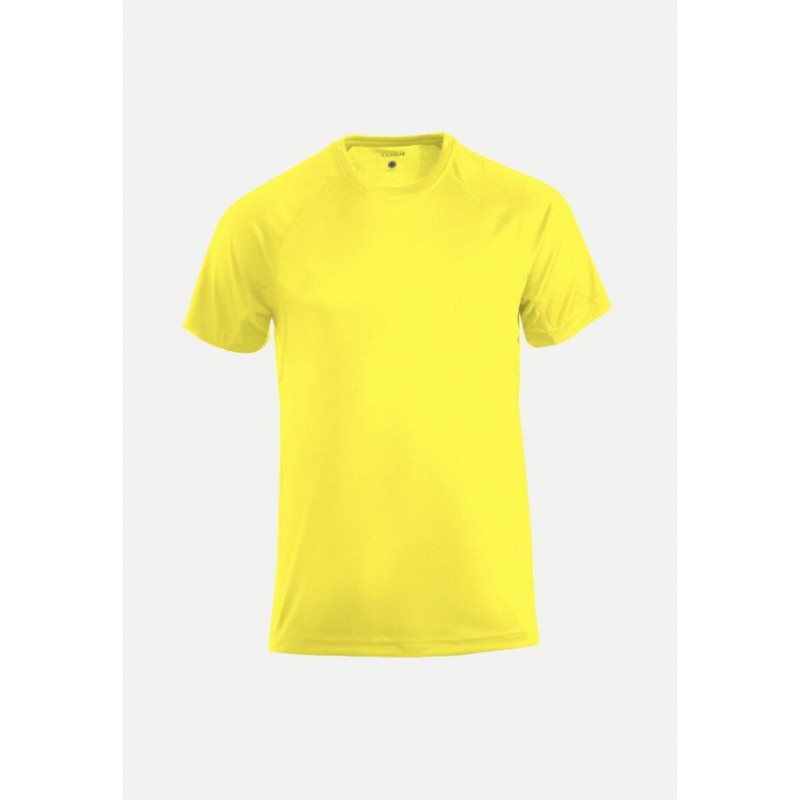 T-shirt respirant Homme Clique Jaune Fluo