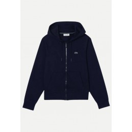 Sweatshirt zippé à capuche Lacoste Femme Jogger Bleu marine