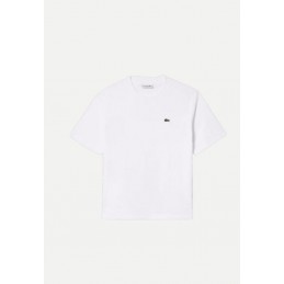 T-shirt LACOSTE femme RELAXED FIT blanc