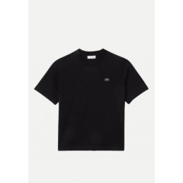 T-shirt LACOSTE femme RELAXED-FIT noir