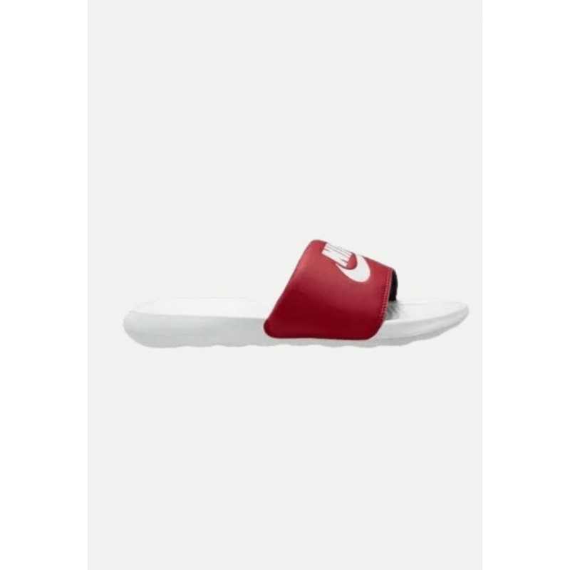 Claquettes Nike Homme VICTORI ONE SLIDE Blanches et rouges