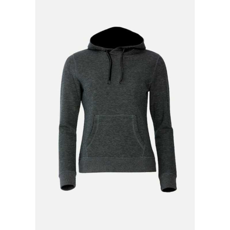 Sweat femme Clique CLASSIC HOODY gris mélange