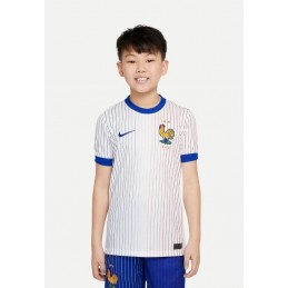 Maillot Replica Equipe de France de de football 2024/25 Nike Enfant STADIUM EXTÉRIEUR Blanc